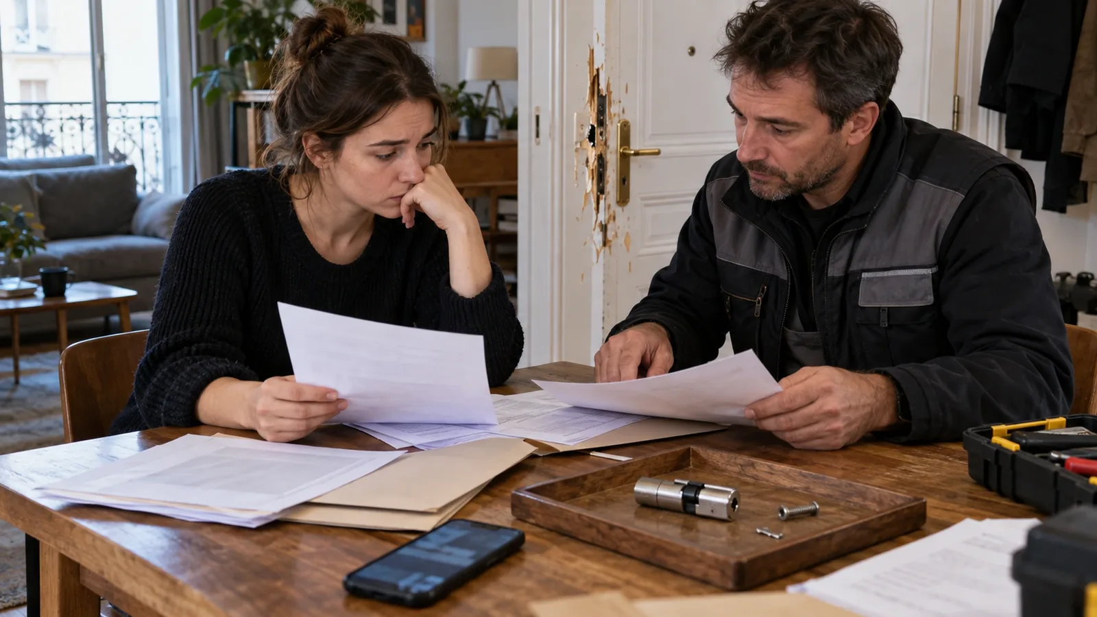 Déclaration assurance après effraction à Paris 15e : les pièces à réunir dans les 48 heures