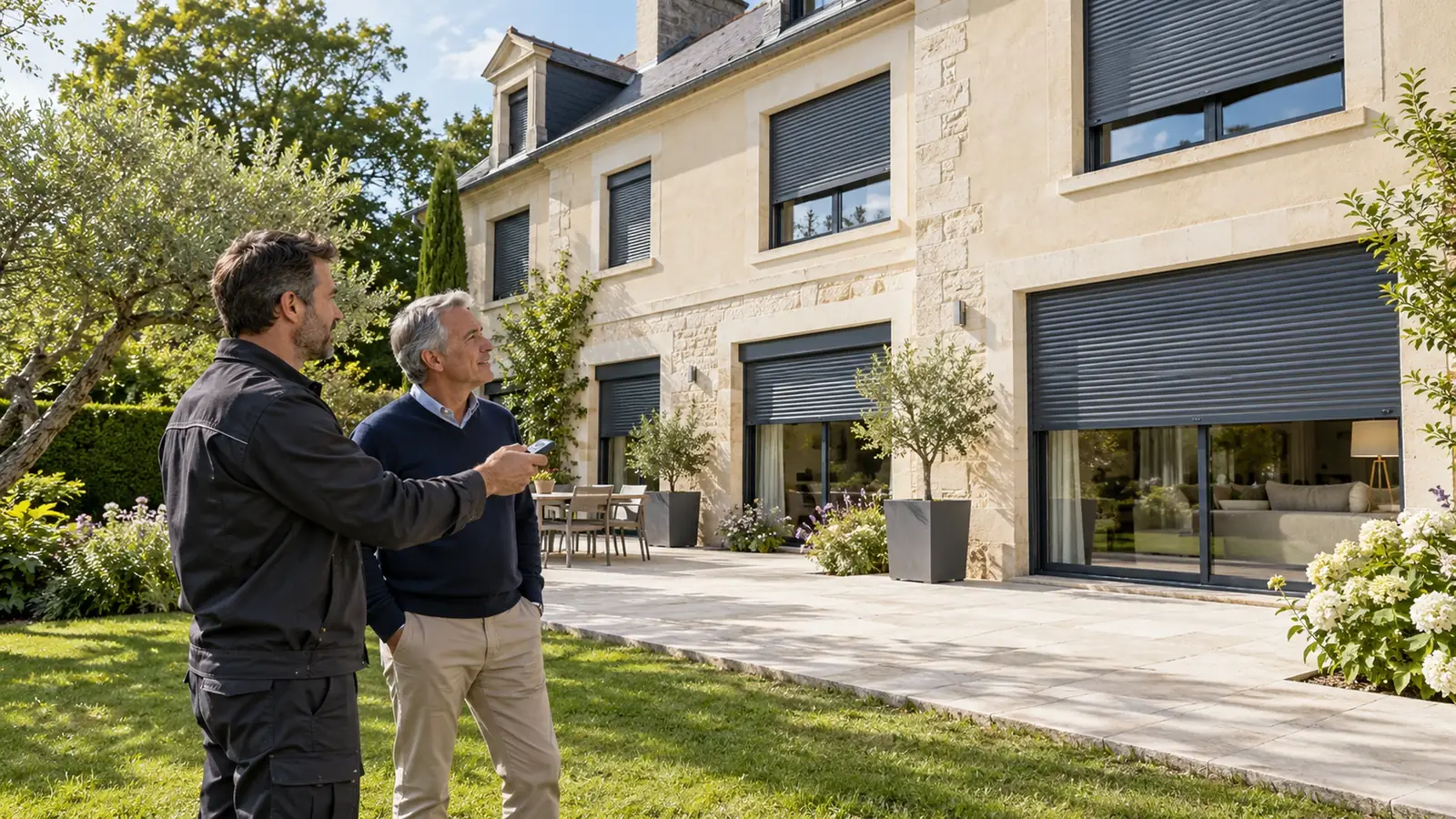 Volets roulants de grande propriété à Saint-Nom-la-Bretèche : pourquoi le nombre d'ouvertures change le choix du moteur