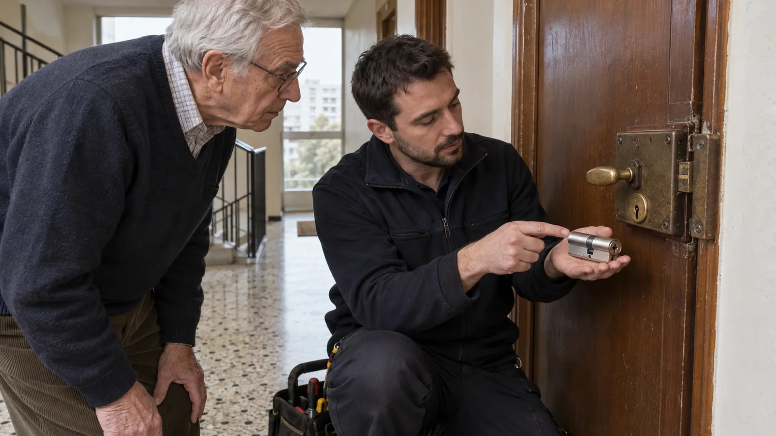Immeubles des années 70 à Courbevoie : le bon moment pour remplacer une serrure encore fonctionnelle
