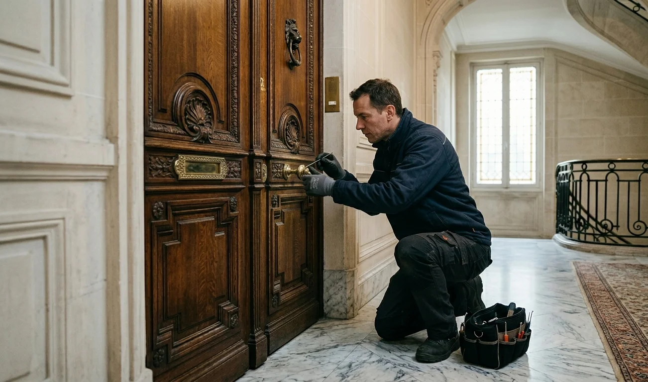 Porte blindée à Paris 16e : quel niveau de protection pour un appartement haussmannien