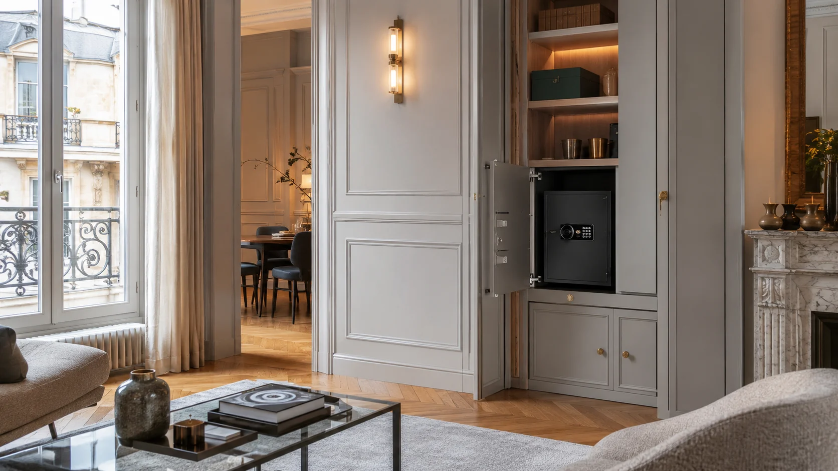 Coffre-fort dans un appartement du 1er arrondissement de Paris : discrétion et accessibilité, un équilibre à trouver