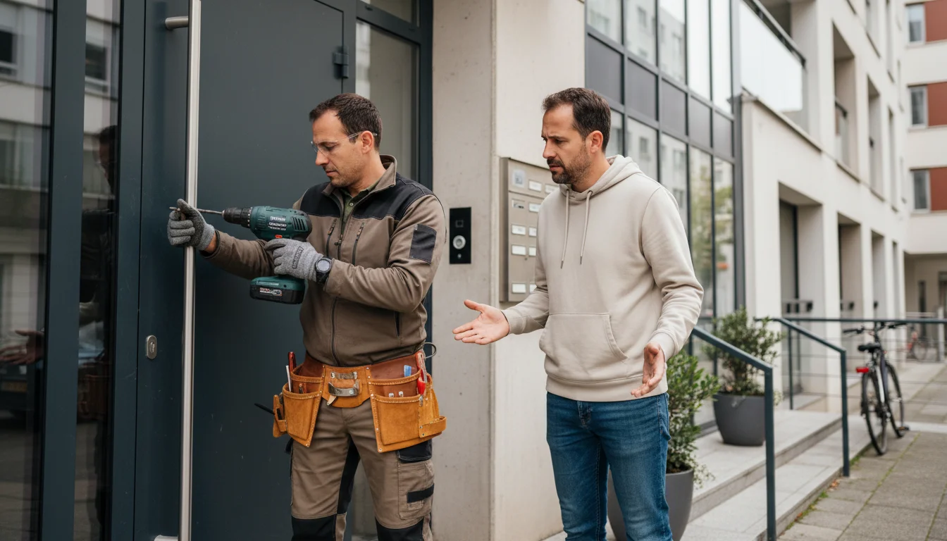Le serrurier qui perce la porte alors qu'une carte suffisait, à Issy-les-Moulineaux