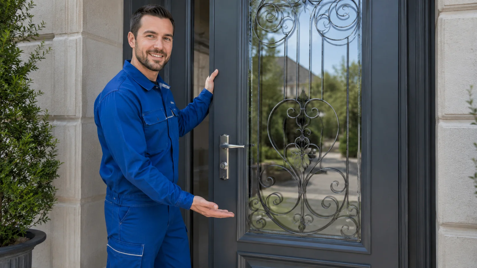 Vitrage de porte d'entrée à Vaucresson : renforcer sans changer toute la porte