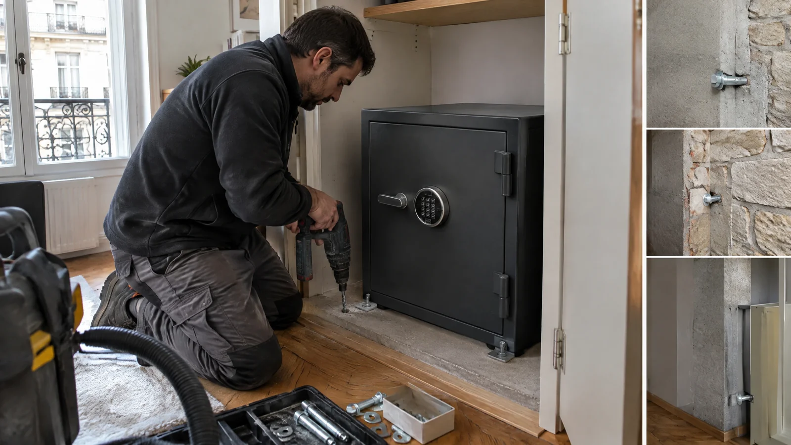 Coffre-fort à Paris 9e : fixer au mur ou au sol selon la configuration du logement