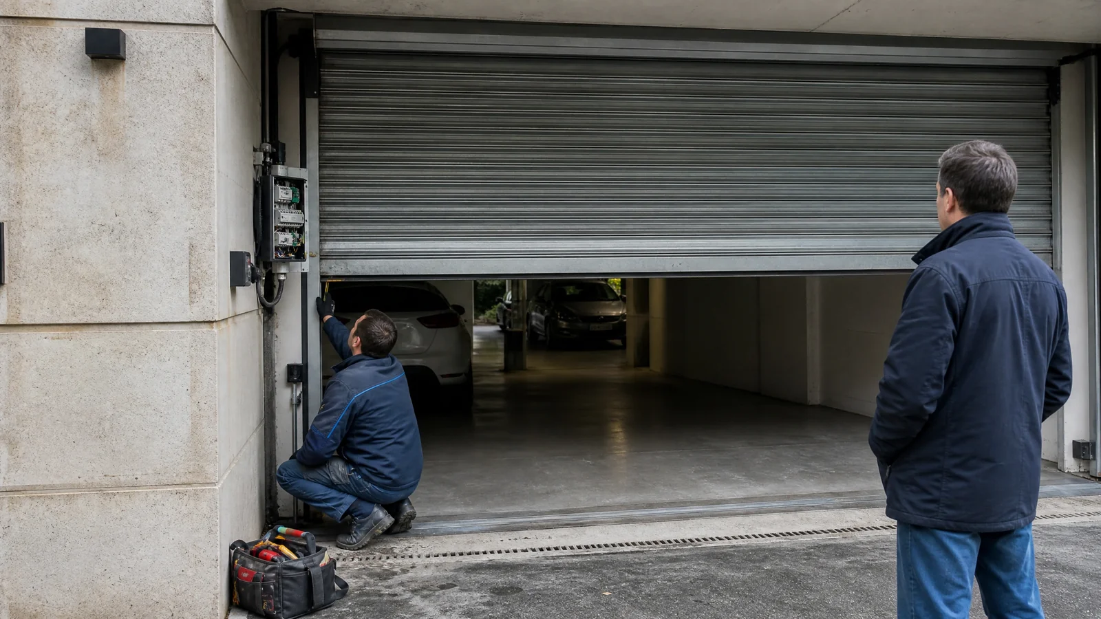 Rideau métallique de parking collectif bloqué à Boulogne-Billancourt : les gestes à éviter en urgence