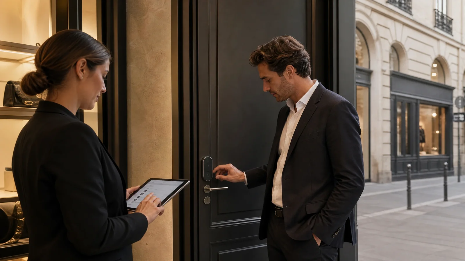 Serrure connectée pour une boutique de luxe à Paris 1er : gérer les accès du personnel sans multiplier les clés