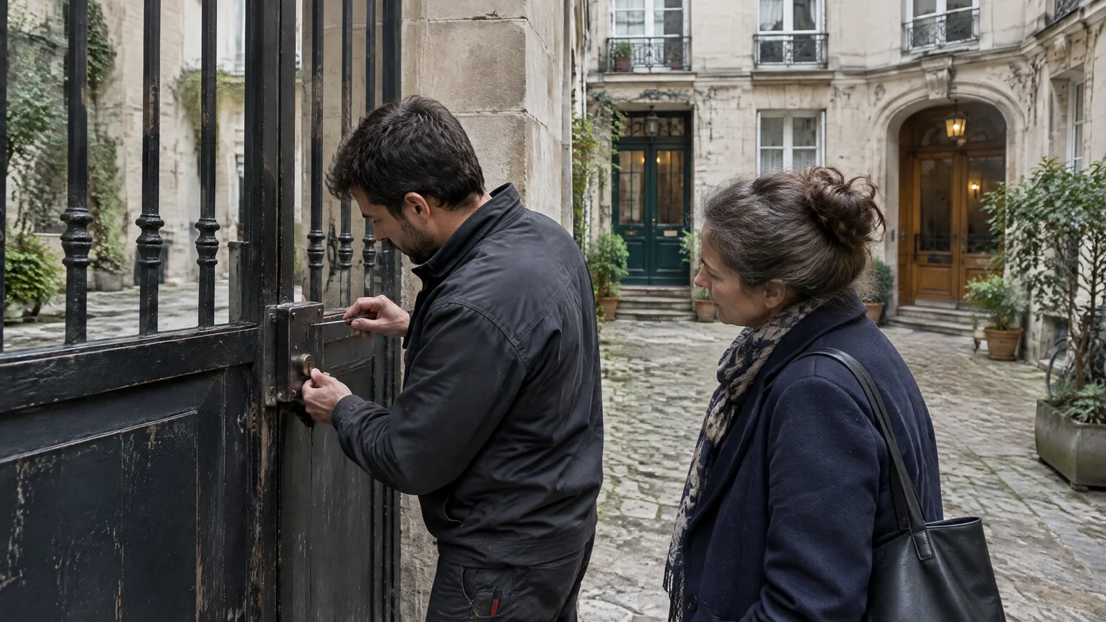 Cours communes du Marais à Paris 4e : qui doit financer la serrure d'un porche partagé par plusieurs immeubles