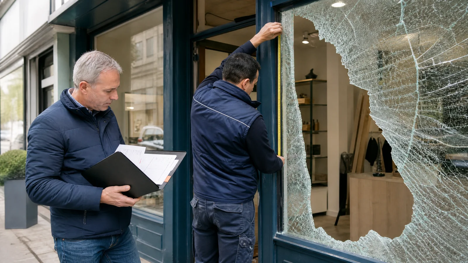 Vitrine de commerce fracturée à Levallois-Perret : ce que l'assurance professionnelle exige avant indemnisation